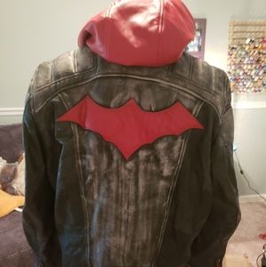 Red Hood Leather Jacket